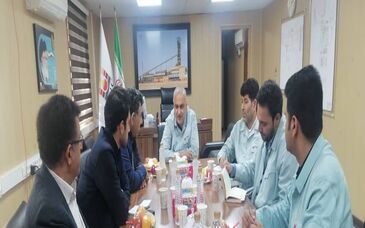 جلسه مدیرعامل محترم شرکت صنعت فولاد شادگان با مدیران شرکت وفا