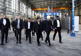 بازدید رئیس هیئت عامل ایمیدرو از کارخانه تولید مفتول مسی ۸ میلی‌متری مجتمع مس سرچشمه/ خودکفایی کشور در تولید مفتول مسی
