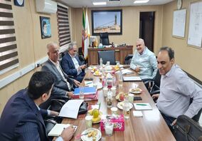 برگزاری جلسه هیأت مدیره محترم شرکت صنعت فولاد شادگان در محل دفتر مدیریت عامل شرکت