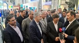 بازدید رئیس هیأت عامل ایمیدرو از غرفه شرکت فرآوری معدنی اپال کانی پارس