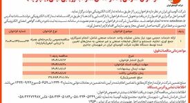  چاپ و انتشار  نوبت اول آگهی فراخوان شرکت آلومینای ایران با موضوع ارائه خدمات حجمی مورد نیاز بخش عملیات واحد خدمات صنعتی روزنامه های
