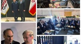 حضور مهندس لندی مدیرعامل محترم و مهندس مرادی و دکتر دادرس اعضای محترم هیئت مدیره شرکت فولاد اکسین خوزستان در نمایشگاه ایران متافو ۱۴۰۴