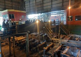 افتتاح طرح توسعه پارک‌های انباشت و برداشت فولاد مبارکه 