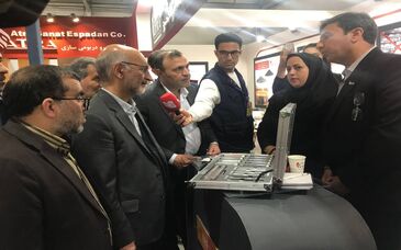 بازدید محمدرضا موثقی نیا، رئیس هیات عامل ایمیدرو از پنجمین جشنواره و نمایشگاه ملی فولاد ایران