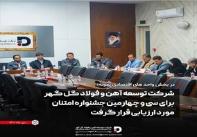 شرکت توسعه آهن و فولاد گل گهر برای سی و چهارمین جشنواره امتنان مورد ارزیابی قرار گرفت