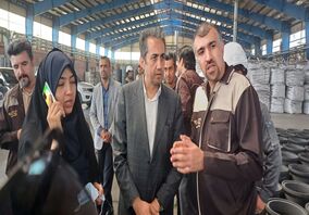 امروز انجام شد؛ بازدید مهندس آقاجانلو از کارخانه‌ فولاد راور و کارخانه های لاستیک های معدنی راور و آریا