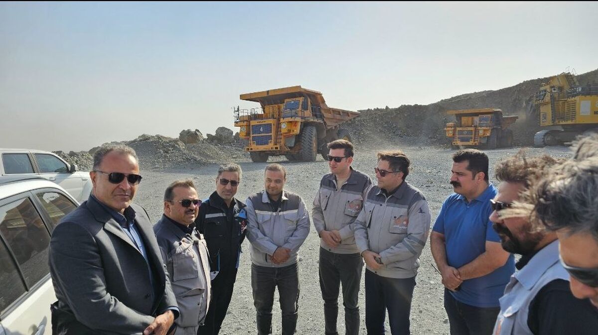 بازدید مدیرعامل شرکت اپال کانی پارس و سرپرست مدیریت عامل پارس فولاد سبزوار از معادن سنگان 
