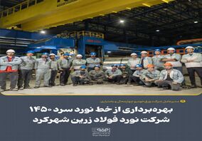 بهره‌برداری از خط نورد سرد ۱۴۵۰ شرکت نورد فولاد زرین شهرکرد
