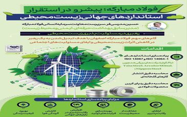 فولادینفو: فولاد مبارکه؛ پیشرو در استقرار استاندردهای جهانی زیست محیطی

