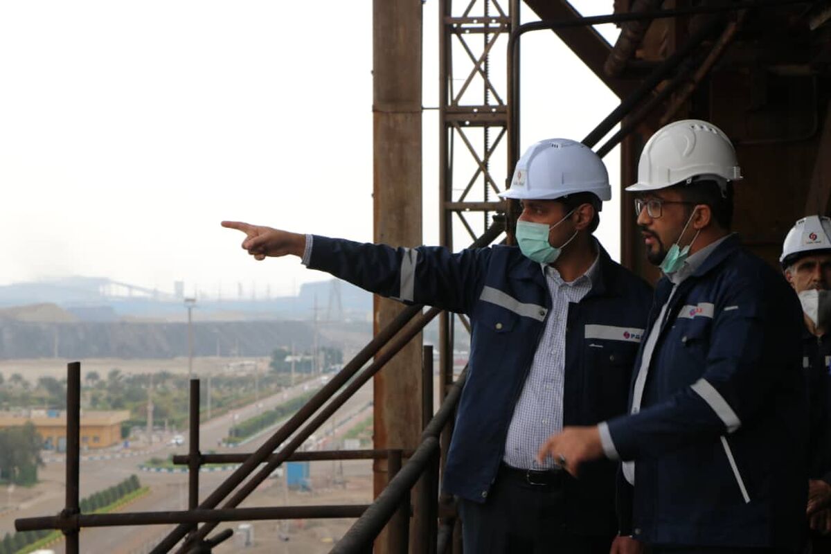 "بازدید میدانی مدیرعامل جدید شرکت صبا فولاد خلیج فارس از کارخانه در اولین حضور"