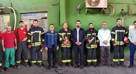 معاون منابع انسانی و امور اجتماعی با کارکنان آتش نشانی و ایمنی فولاد خوزستان دیدار نمود