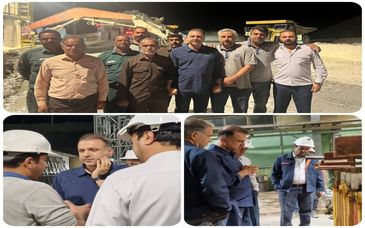  بازدید مدیرعامل شرکت ملی مس از واحدهای تولیدی مجتمع مس شهربابک