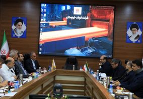  نشست مدیرعامل شرکت فولاد خوزستان با مدیرعامل برق منطقه‌ای استان 