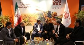 بازدید استاندار کرمان از غرفه ملی مس در نمایشگاه ایران کان ماین ۲۰۲۴