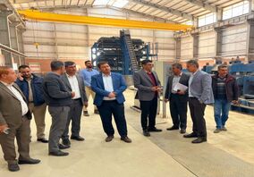 بازدید مدیر مجتمع مس سرچشمه رفسنجان از شرکت نورد و آلیاژکاران کویر رفسنجان