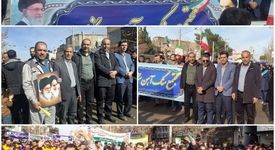 حضور پرشور پرسنل مجتمع سنگ‌آهن سنگان در یوم‌الله ۲۲ بهمن