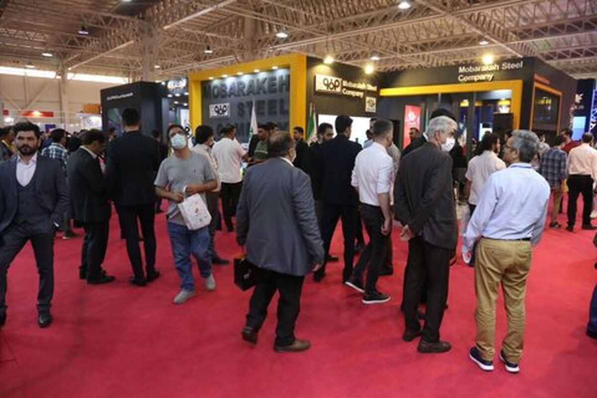 غرفه فولاد مبارکه در آخرین روز نمایشگاه صنعت مالی پذیرای بازدیدکنندگان است