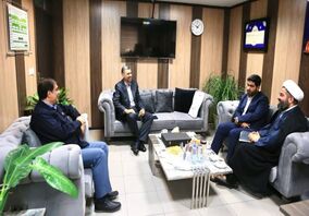 دیدار نماینده آستان قدس رضوی در خوزستان با قائم مقام مدیرعامل فولاد خوزستان