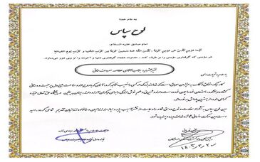 از مدیرعامل فولاد هرمزگان به عنوان خیر نمونه تقدیر شد

