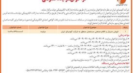 چاپ و انتشار  نوبت دوم آگهی فراخوان مزایده شرکت آلومینای ایران  در روزنامه های 

