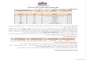 شرکت فولاد هرمزگان جنوب/آگهی تجدید مزایده عمومی  ۰۴۰۴۰۲ 