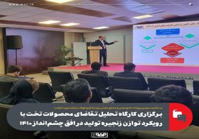 برگزاری کارگاه تحلیل تقاضای محصولات تخت با رویکرد توازن زنجیره تولید در افق چشمانداز ۱۴۱۰