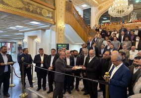 افتتاح هفدهمین نمایشگاه فولاد و متالورژی با حضور دکتر بهرام سبحانی، مهندس لندی و خلیفهسلطانی در اصفهان