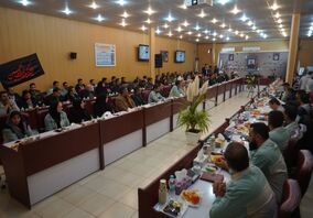 برگزاری همایش مکتب مقاومت در شرکت فولاد سفیددشت چهارمحال و بختیاری
