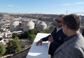 بازدید مدیرکل حراست سازمان ایمیدرو از روند پیشرفت بزرگترین طرح بازچرخانی فاضلاب شهری کشور