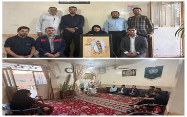 دیدار جمعی از کارکنان فولاد اکسین با خانواده شهید تقوی‌ فر/تجلیل از مقام شهدا و پاسداشت فرهنگ ایثار
