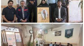 دیدار جمعی از کارکنان فولاد اکسین با خانواده شهید تقوی‌ فر/تجلیل از مقام شهدا و پاسداشت فرهنگ ایثار