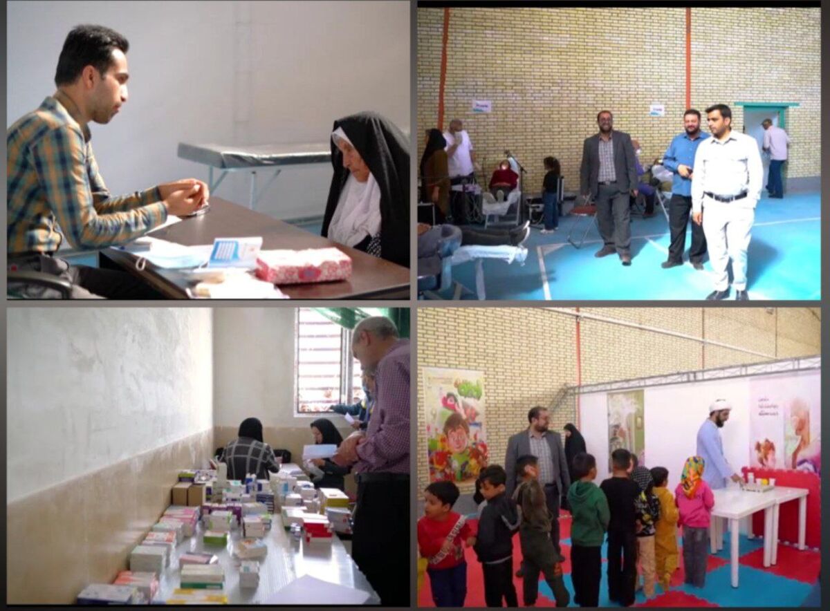 ارائه بیش از 1300 خدمت درمانی رایگان در اردوی جهادی "شهدای استبرق" شهر بابک
