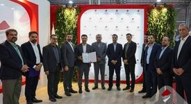 بازدید استاندار همدان و مدیران ارشد صنعتی از غرفه شرکت صبانور

