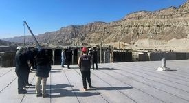 حضور خبرنگاران در سایت مخازن ذخیره آب طرح ساماندهی پساب بندرعباس