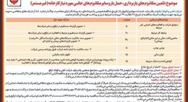 فراخوان مناقصه عمومی همزمان با ارزیابی کیفی (فشرده)