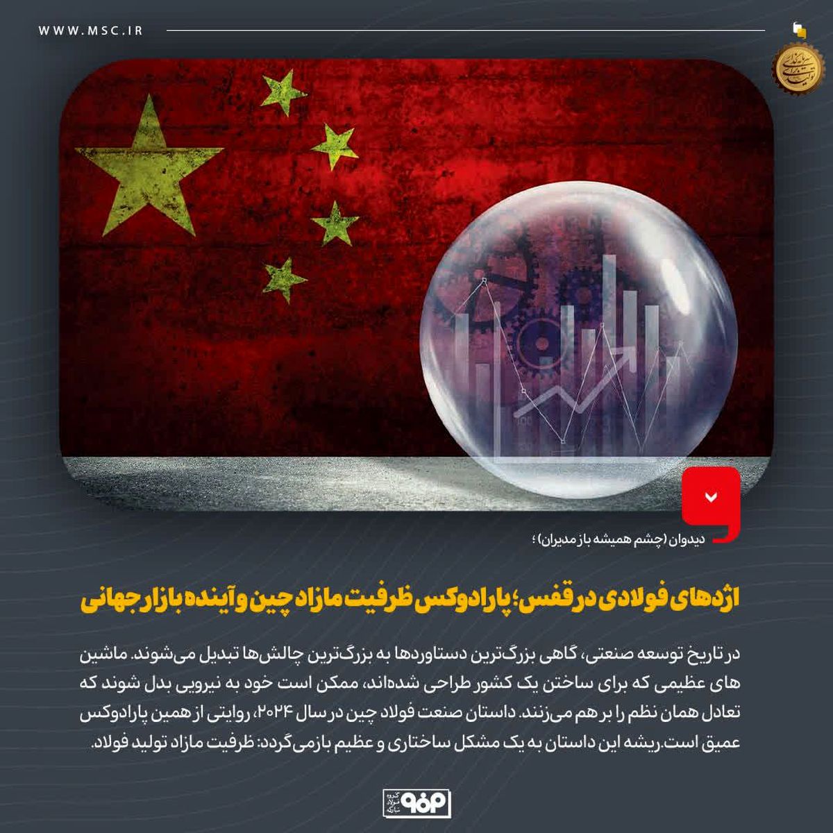 دیدوان (چشم همیشه باز مدیران)؛اژدهای فولادی در قفس؛ پارادوکس ظرفیت مازاد چین و آینده بازار جهانی