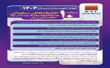دریافت ۱۰ جایزه تعالی سازمانی/ فولاد خوزستان در سال ۱۴۰۳