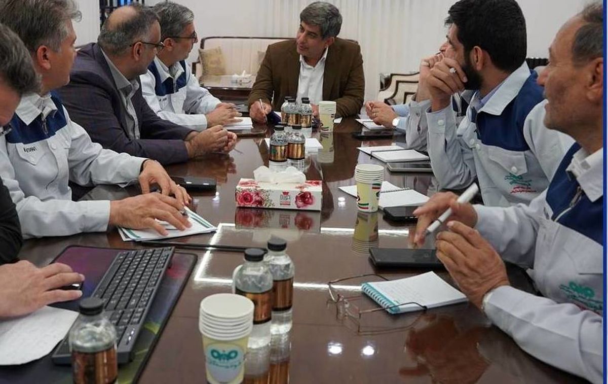 بازدید مدیرعامل گروه فولاد مبارکه از شرکت فولاد سنگان؛ بررسی عملکرد فولادسنگان با حضور سعید زرندی
