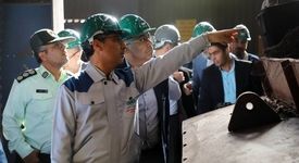 بازدید مدیر عامل فولاد سنگان و فرمانداران شهرهای مرزی استان خراسان رضوی از کارخانجات کنسانتره و گندله سازی فولاد سنگان