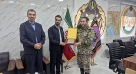 دیدار معاون منابع انسانی و امور اجتماعی شرکت فولاد خوزستان با فرمانده پدافند هوایی منطقه جنوب غرب کشور