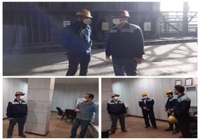  بازدید مهندس رخصتی از بخش تولیدات کک و مواد شیمیایی