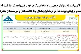 اطلاعیه اگهی عرضه سهام ترجیحی آلومینای جاجرم