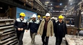 بازدید میدانی مدیرعامل ذوب‌آهن اصفهان از فولادسازی و کارگاه ریخته‌گری و مدلسازی این شرکت