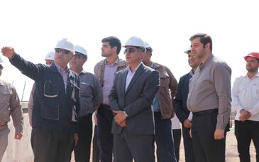  بازدید مدیر عامل آلومینای جاجرم از روند اجرای پروژه واسطه سنگین