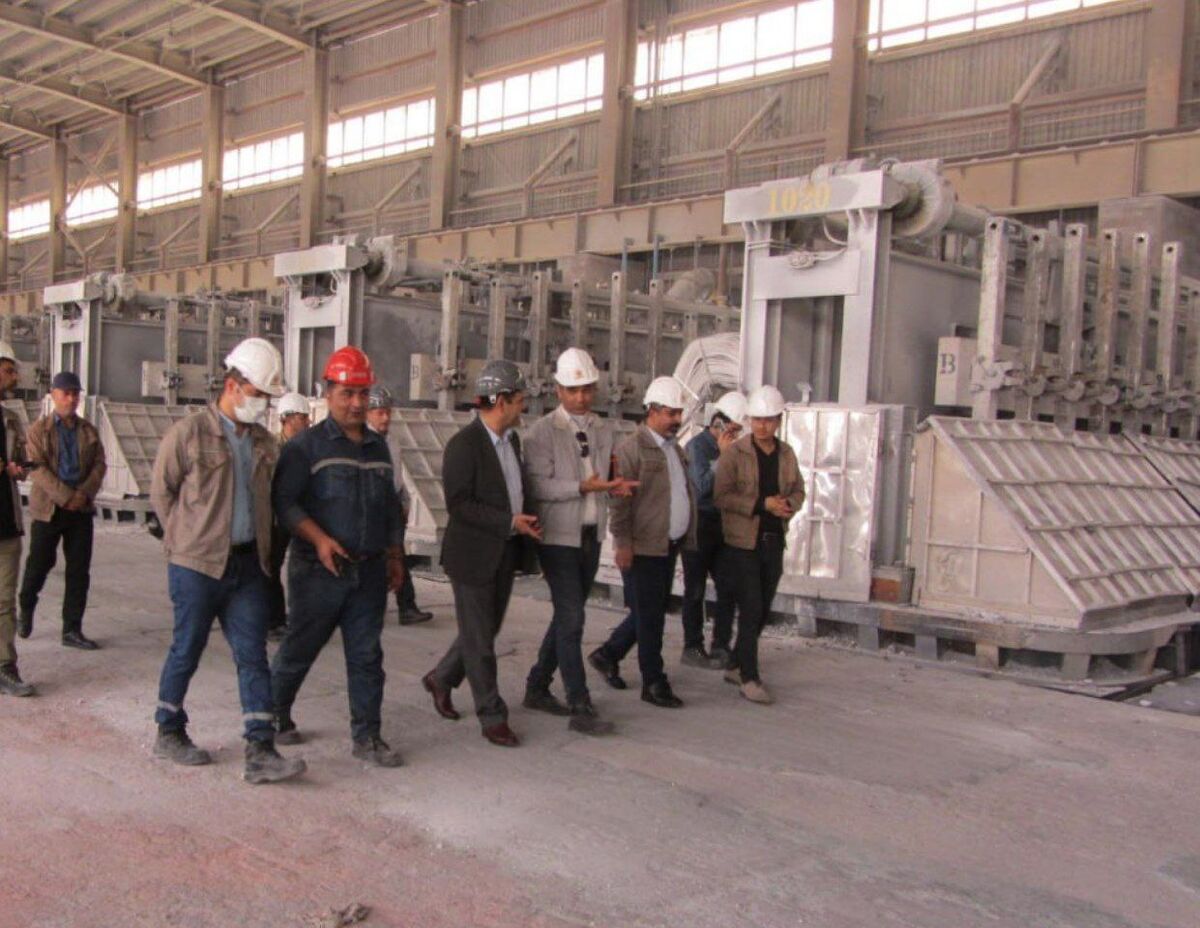 بازدید شه بخش مدیر عامل محترم شرکت از کارخانه شمش آلومینیوم 