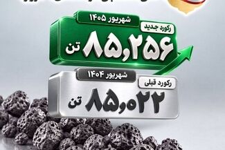 فولاد غدیر نی‌ریز با ثبت بالاترین میزان تولید آهن اسفنجی در (شهریور ۱۴۰۵) 

