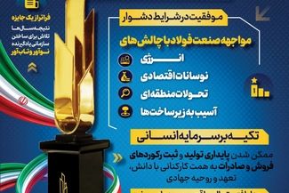  با کسب امتیاز ۷۳۰ و فاصله معنادار فولاد‌مبارکه با دیگر شرکت‌کنندگان جایزه تعالی سازمانی
