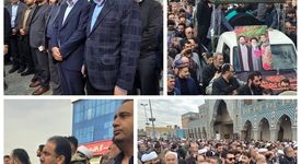 حضور مدیرعامل، هیئت‌ مدیره و کارکنان شرکت فولاد اکسین در مراسم تشییع مرحوم آیت الله شفیعی