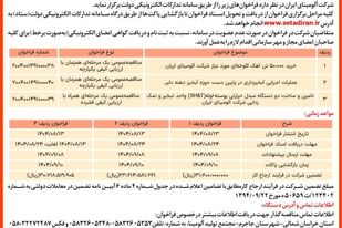 چاپ و انتشار  نوبت اول آگهی فراخوان های شرکت آلومینای ایران در روزنامه های