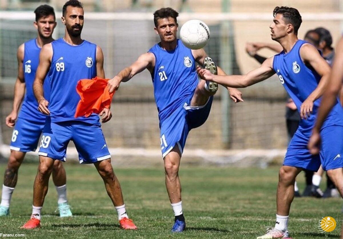ریکاوری آبی‌پوشان بعد از بازگشت به تهران با شرکت غفوری در تمرینات گروهی

